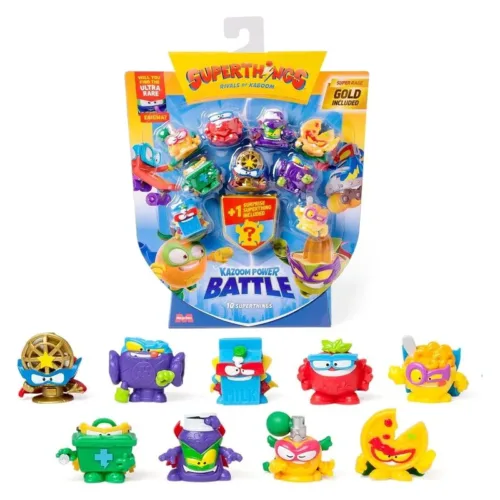 Superthings Kazoom Power pack de 10 figuras ventilador dorado 36563 MAGICBOX