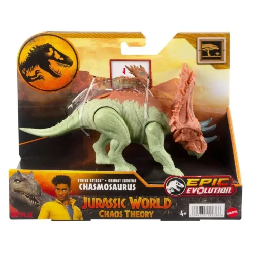 Dinosaurio Chasmosaurus Jurassic World Epic Evolution HTK67 Mattel