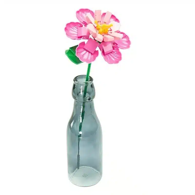 Flor durazno rosa construcción bricks para decorar 78 piezas 78003s78000 NICE - Imagen 2