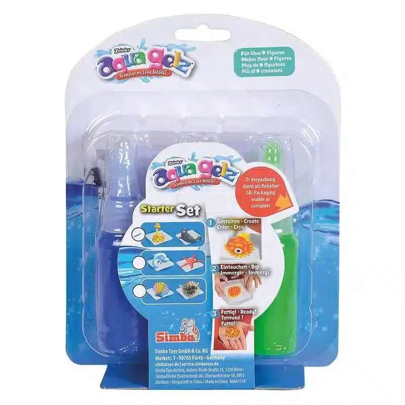 Aquagelz Starter Pack con botes colores, mezcla y moldes 106322561 SIMBA - Imagen 3