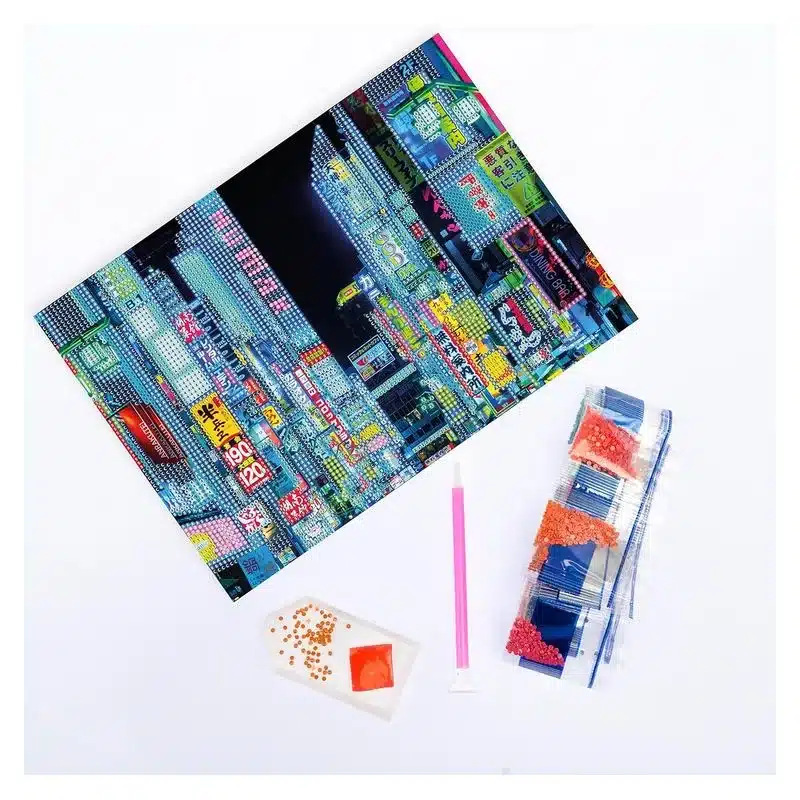 Diamantiny ciudad hong kong A4 decorar con diamantes 96323s96320s96601 - Imagen 2