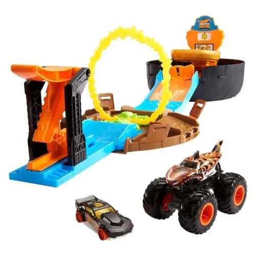 Pista Hot Wheels Trucks rueda de acrobacias Mattel GVK48