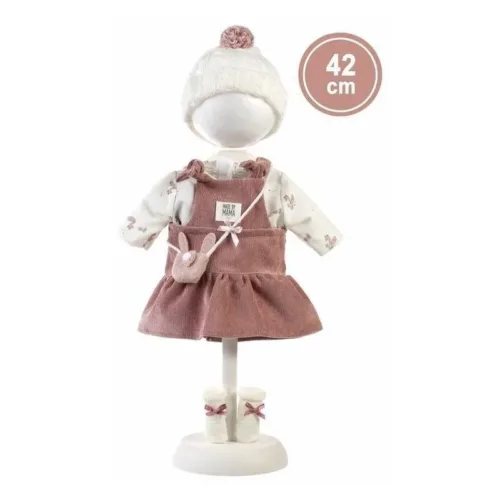 Conjunto con peto para muñecas 40-42cm y accesorios 42160 LLORENS