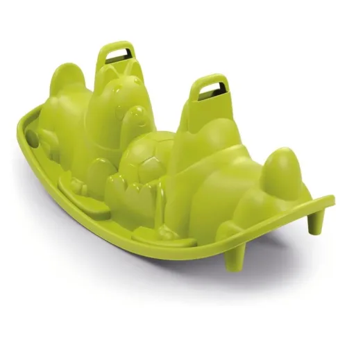 Balancín infantil verde ergonómico con dos asientos con asa 7600830201 SMOBY