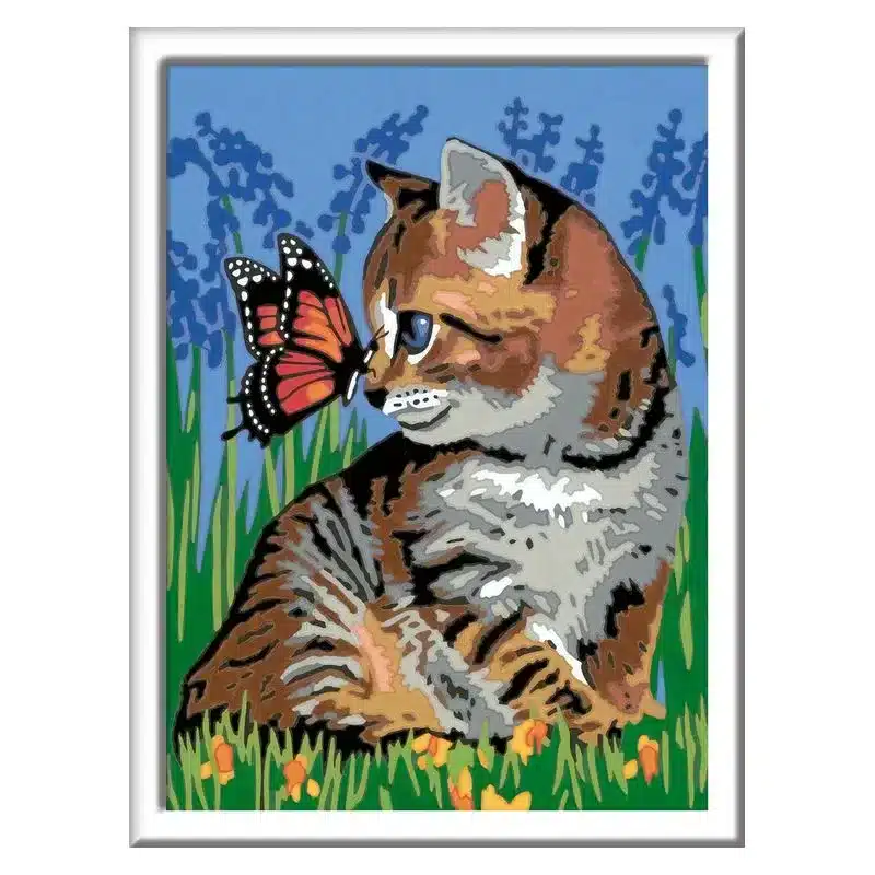 Kit de pintura para niños CreArt gatito y mariposa 28935 6 RAVENSBURG - Imagen 2