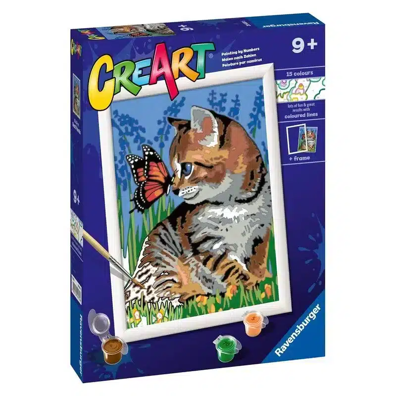 Kit de pintura para niños CreArt gatito y mariposa 28935 6 RAVENSBURG - Imagen 3
