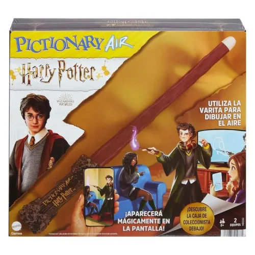 Juego de mesa Pictionary Air Harry Potter varita para dibujar HDC62 MATTEL