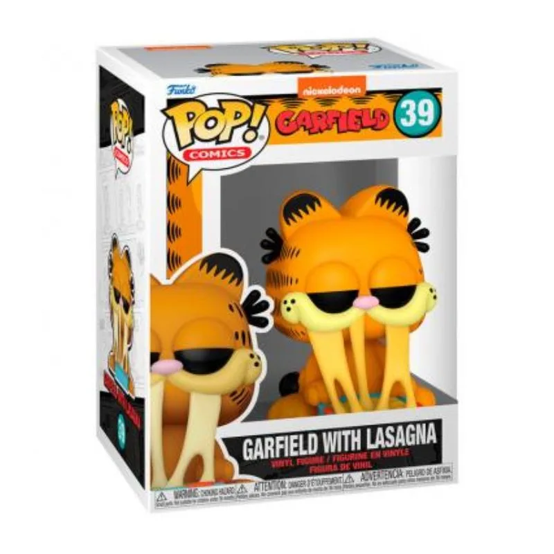 Funko POP! Comics Garfield con su lasaña serie Garfield 39 figura vinilo - Imagen 2