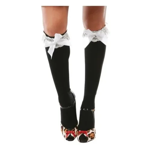 Medias de camarera  adulto para carnaval y fiestas 18016-RJ GUIRCA
