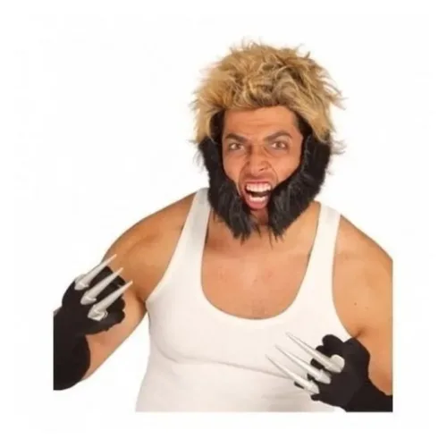 Patillas negras grandes complemento de carnaval y fiesta 11552 GUIRCA