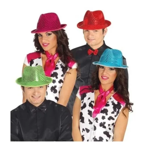 Sombrero Ganster de carnarval y fiestas modelos surtidos 13118 GUIRCA