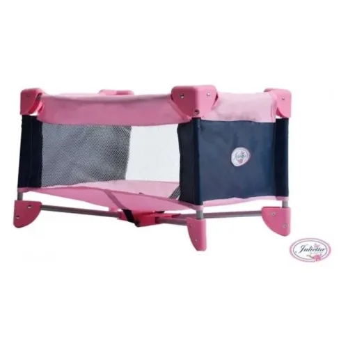 Cuna de viaje para muñecas Julietta rosa y azul CB/44628 JUGUETOON