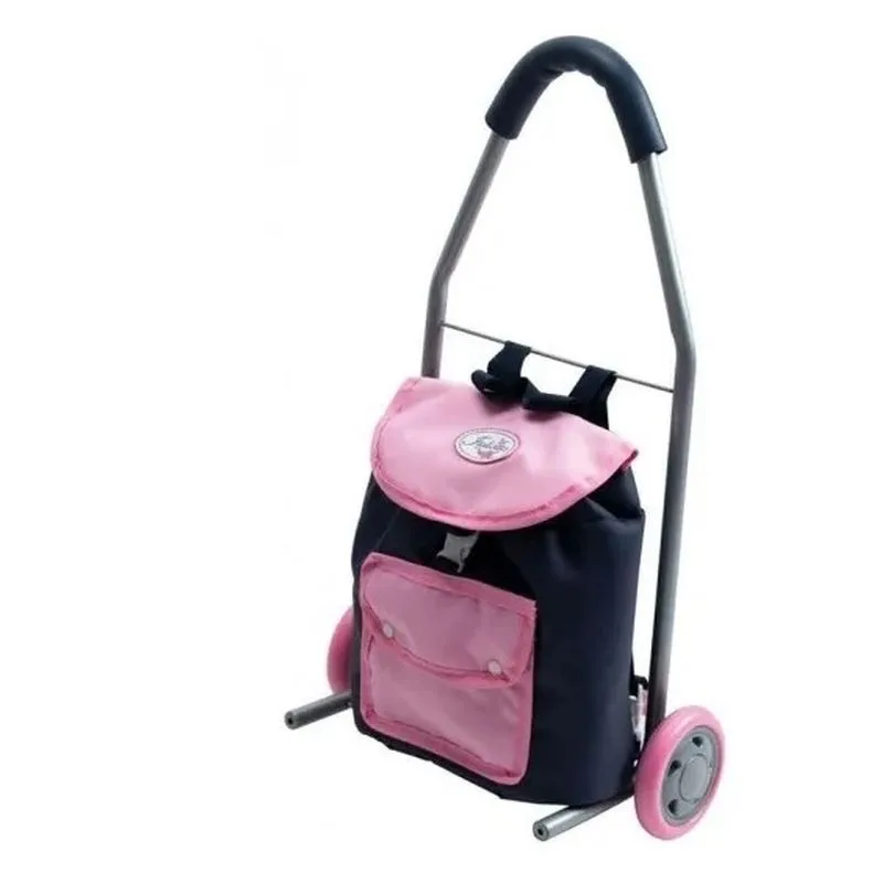 Mochila con carro Julietta de juguete rosa y azul CB/44635 JUGUETOON