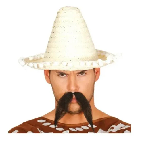 Sombrero mexicano paja 33 cm para carnavales y fiestas 13632 GUIRCA