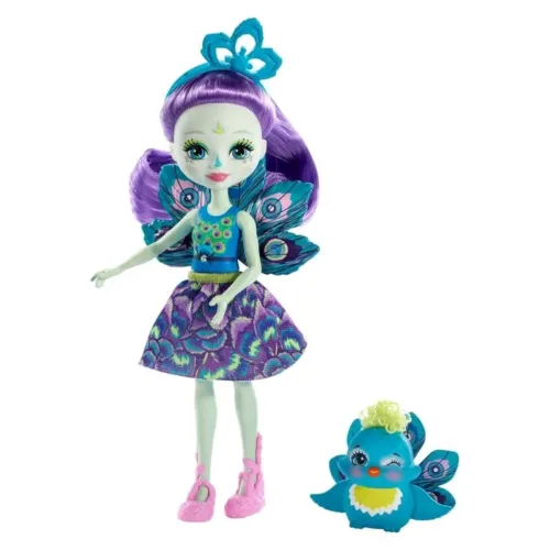 Muñeca Enchantimals con mascota Petter Peacock y Flap FXM74 Mattel
