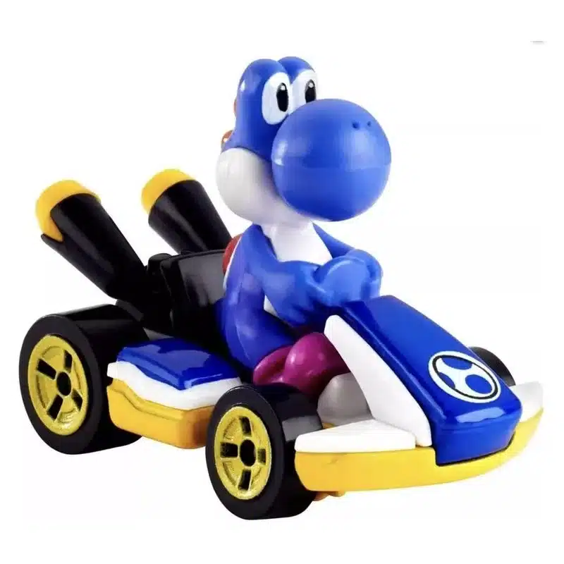 Mini figura Blue Yoshi Mario Kart GRN23sGBG25 MATTEL
