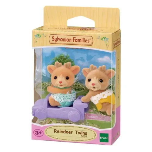 Figuras gemelos reno Sylvanian Families Epoch 5693 coleccionable
