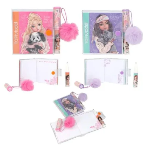 Mini cuaderno TOP Model Wild con bolígrafo incluido surtidos 12944 DEPESCHE
