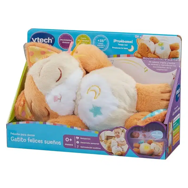Gato de peluche con movimientos relajantes Dulces Sueños 80-575022 VTECH - Imagen 3