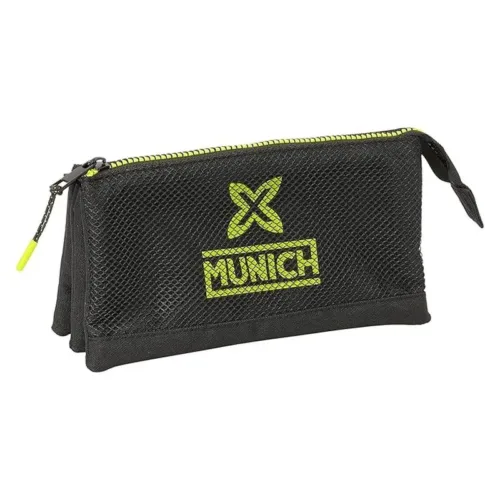 Estuche portatodo triple Munich Beat negro 812422744 SAFTA
