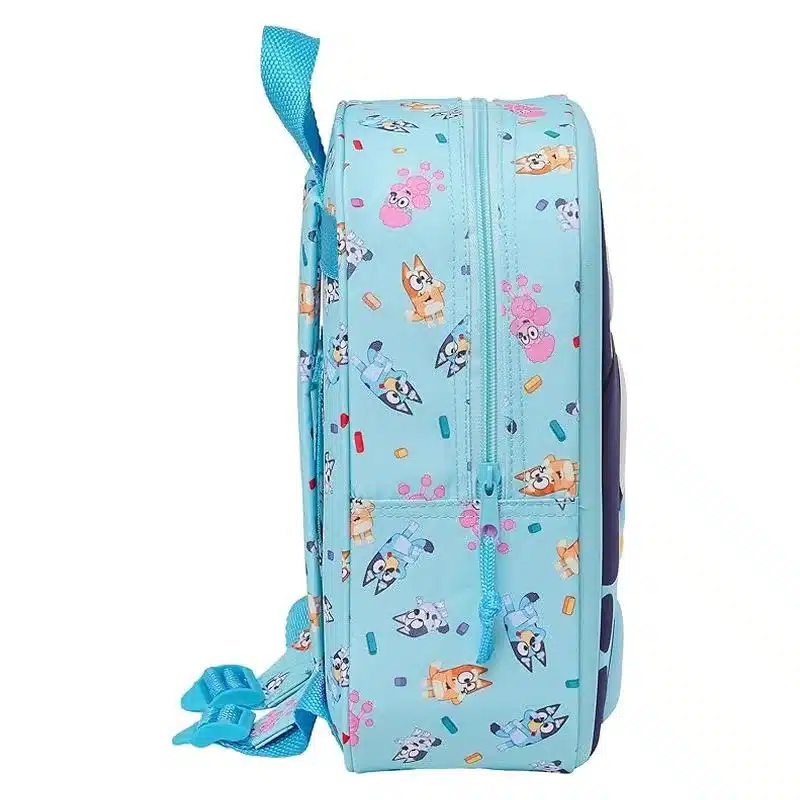 Mochila guardería 3D Bluey adaptable a carro 27cm 612433011 SAFTA - Imagen 3