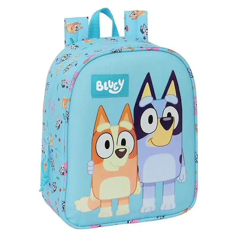 Mochila infantil Bluey y Bingo adaptable a carro 27cm 612433232 SAFTA