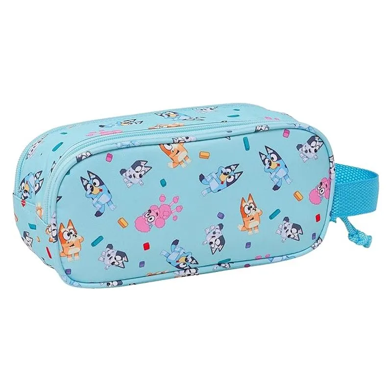 Estuche portatodo doble Bluey y Bingo 3D celeste 812433512 SAFTA - Imagen 2