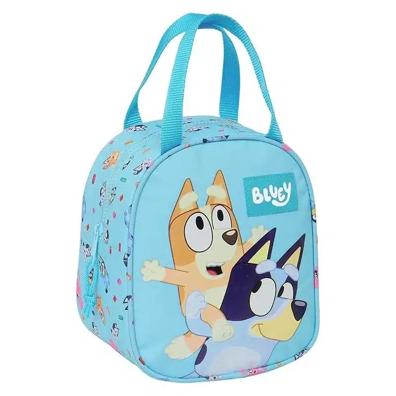 Bolso portameriendas Bluey y Bingo celeste 22cm 812433607 SAFTA