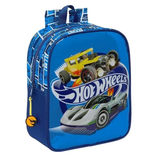 Mochila infantil Hot Wheels Sonny adaptable a carro 27cm 612438232 SAFTA