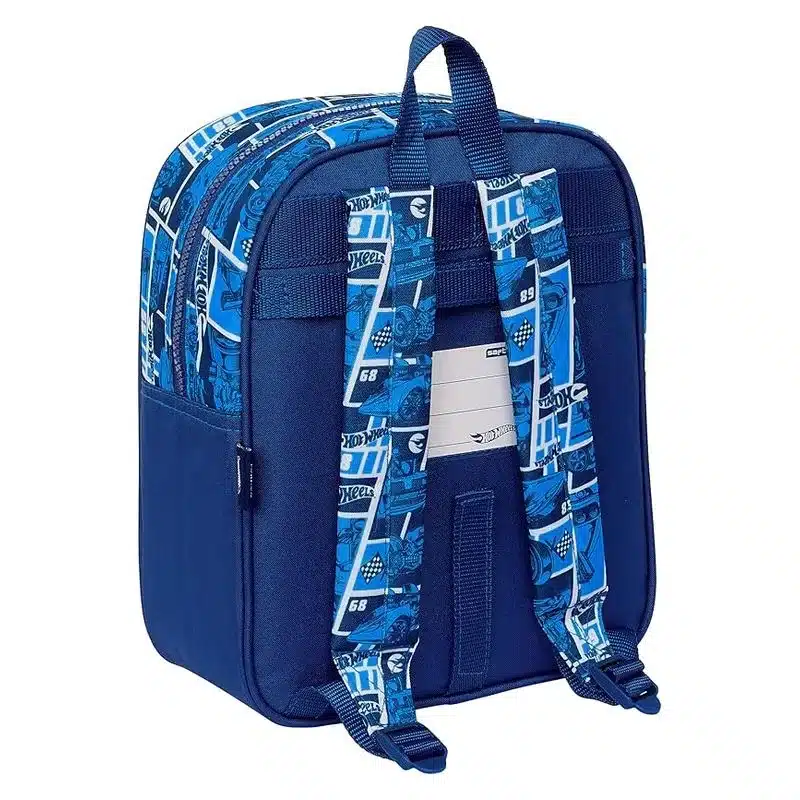 Mochila infantil Hot Wheels Sonny adaptable a carro 27cm 612438232 SAFTA - Imagen 2