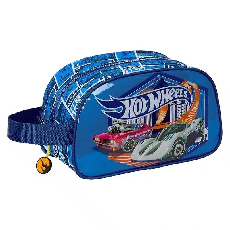 Neceser escolar Hot Wheels Sonny con asa marino 812438248 SAFTA
