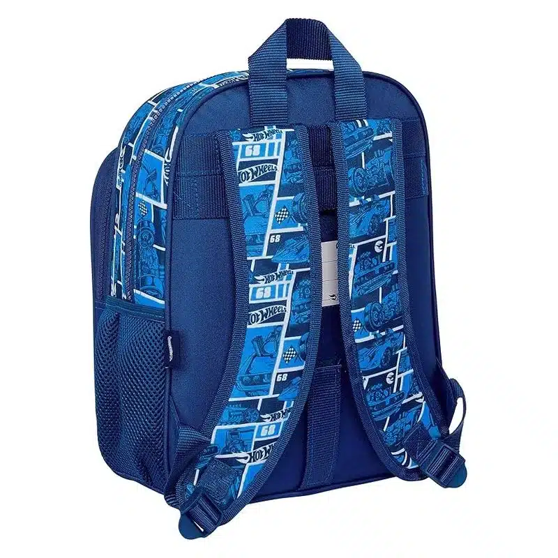 Mochila infantil doble compartimento Hot Wheels Sonny 33cm 612438524 SAFTA - Imagen 2