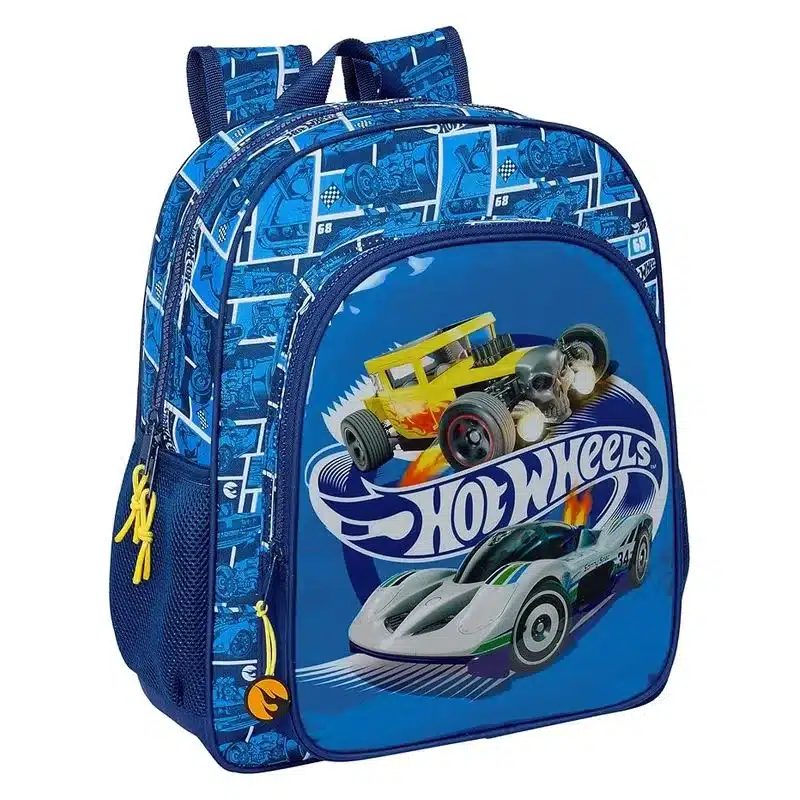 Mochila escolar 38cm Hot Wheels Sonny marino 612438640 SAFTA