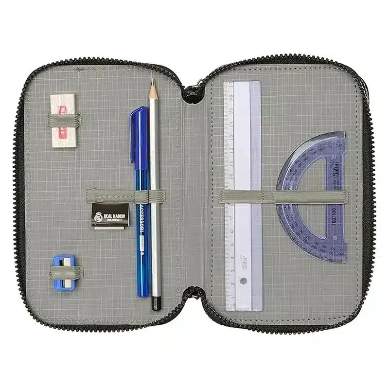 Estuche escolar Real Madrid 24-25 con 36 útiles escolares 412454857 SAFTA - Imagen 2