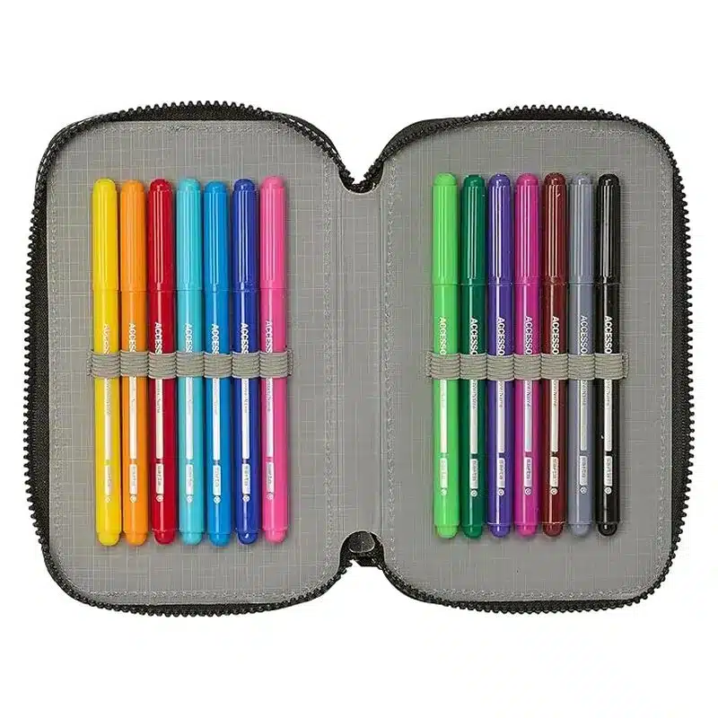 Estuche escolar Real Madrid 24-25 con 36 útiles escolares 412454857 SAFTA - Imagen 3