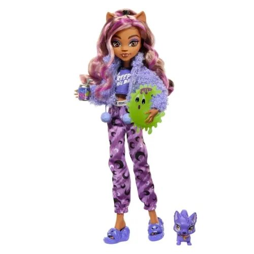 Muñeca Monster High fiesta de pijamas Clawdeen Wolf HKY67 MATTEL