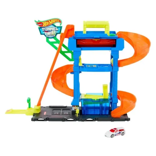 Túnel lavado Hot Wheels City Lets Race con vehículo incluido HTN80 MATTEL