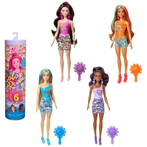 Muñeca Barbie edición Color Reveal Funky series HRK06 MATTEL