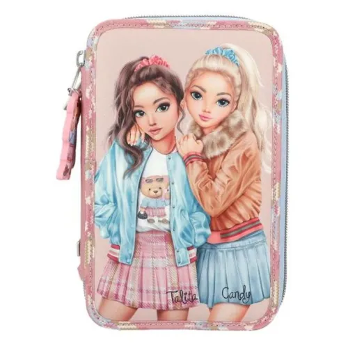 Estuche triple TOP Model Team Teddy con útiles escolares 13009 DEPESCHE