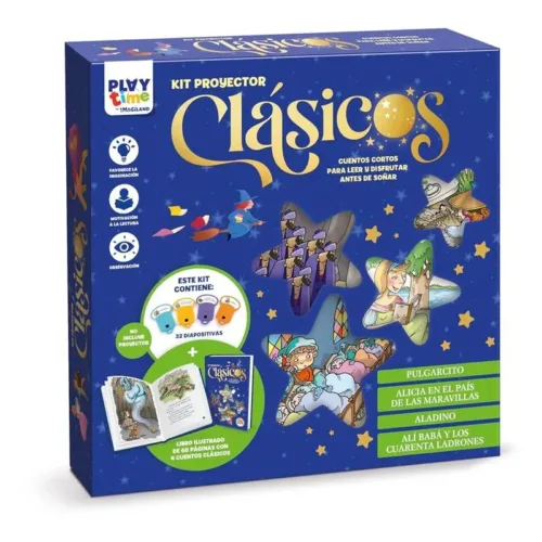 Cuentos clásicos Pulgarcito, Alicia Pais Maravillas, Aladino y Alí babá BOPK03