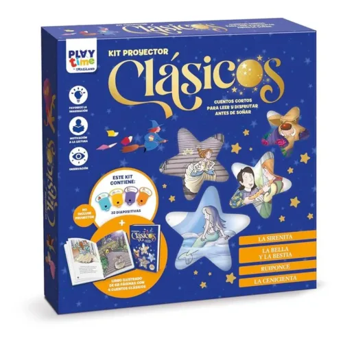 Cuentos clásicos Sirenita, Bella y Bestia, Ruiponce y Cenicienta BOPK04