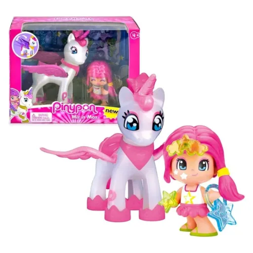 Muñeco Pinypon Estrella y Unicornio volador con accesorios 7.14082 FAMOSA