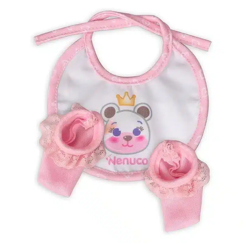 Ropita para bebé Nenuco 35cm rosa y blanca 36665sNFN35000 FAM - Imagen 3