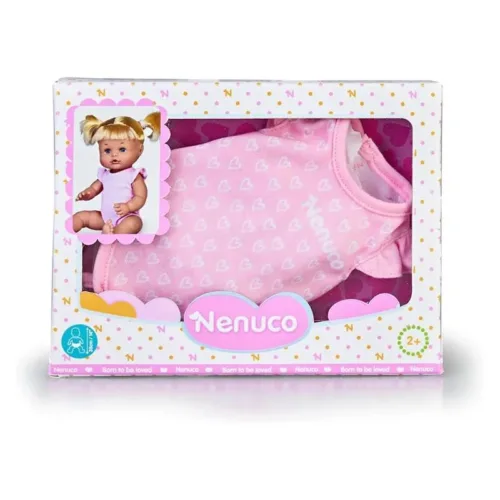 Ropa para muñeco bebé Nenuco 35cm rosa corazones 36666sNFN35000 FAM
