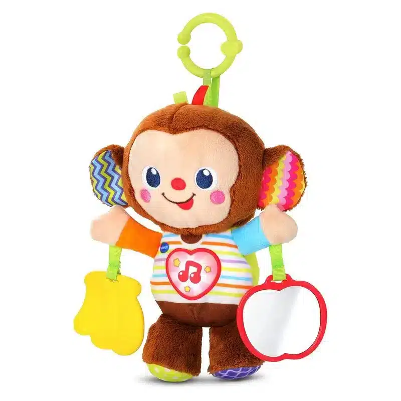 Peluche sonajero con mordedor Monito bebé 80-513422 VTECH