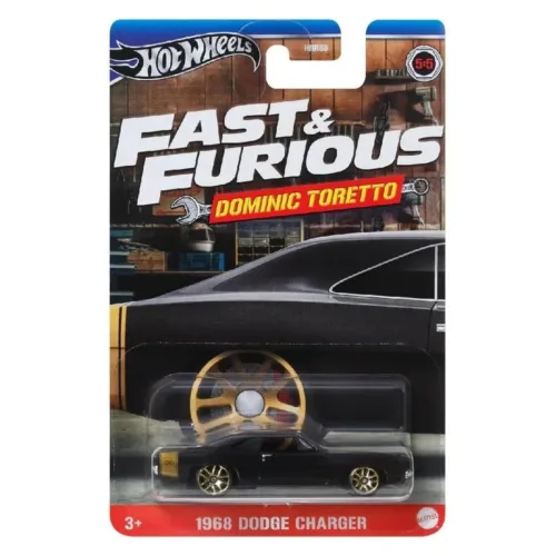 Hot Wheels Fast & Furious Dominic Toretto 1968 Dodge Charger HRW49