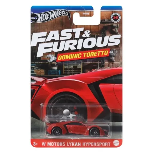 Hot Wheels Fast & Furious Dominic Toretto W Motors Lykan Hypersport HRW48