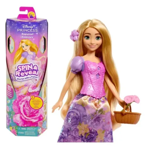Disney Princess Spin y reveal Rapuncel con accesorios HTV86 MATTEL