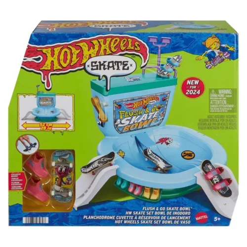 Set Hot Wheels Skate Inodoro con monopatín y zapatillas HXL16 MATTEL