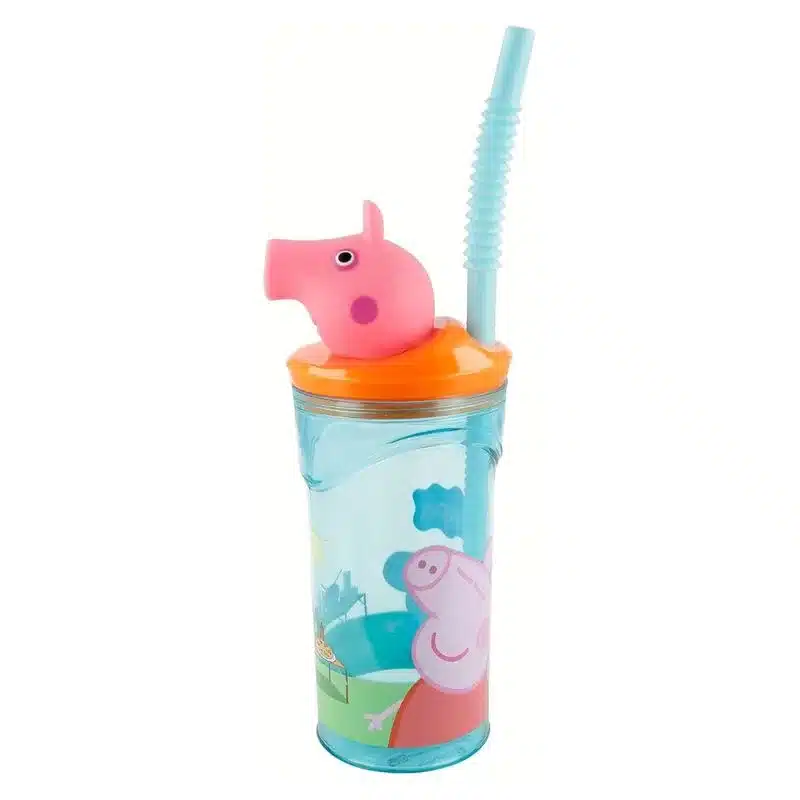 Vaso reutilizable infantil Peppa Pig 360ml con figura 3D 48666 STOR - Imagen 2